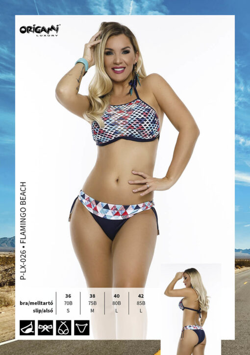 Origami Flamingo Beach hálós Bikini