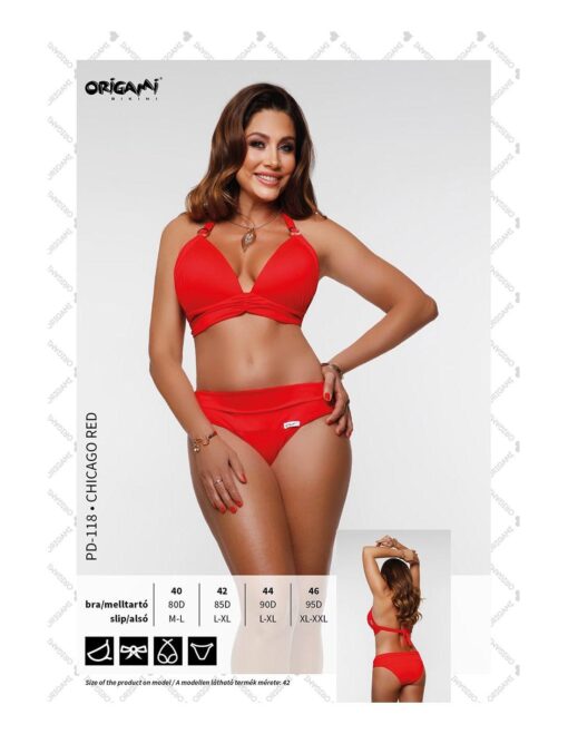 Origami Chicago Red Bikini (PD-118)