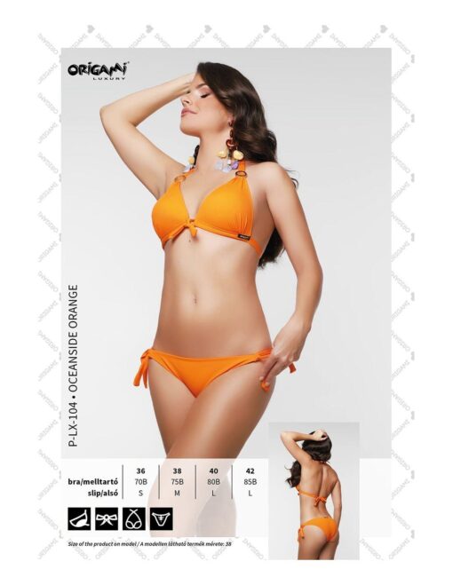 Origami Oceanside Orange Bikini (P-LX-104)
