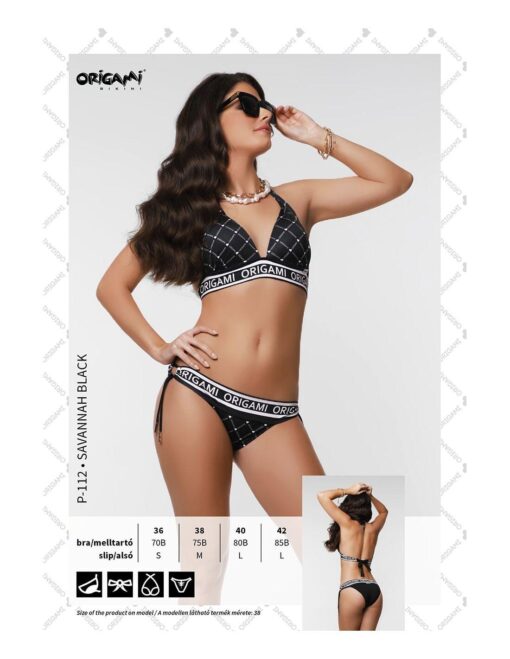 Origami Savanna Black Bikini (P-112)