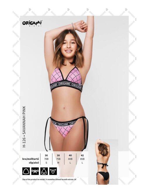 Origami Savanna Pink Bikini (H-126)