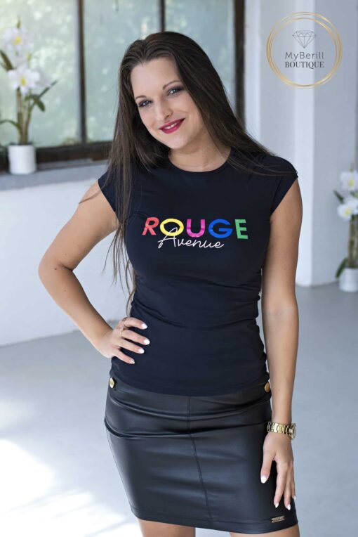 Rouge Avenue fekete Xéna felső