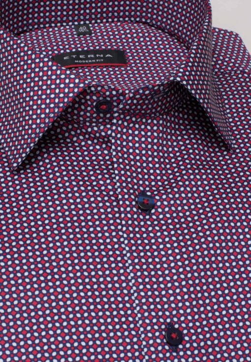 Eterna Modern Fit férfiing kék-piros mintás - Image 2
