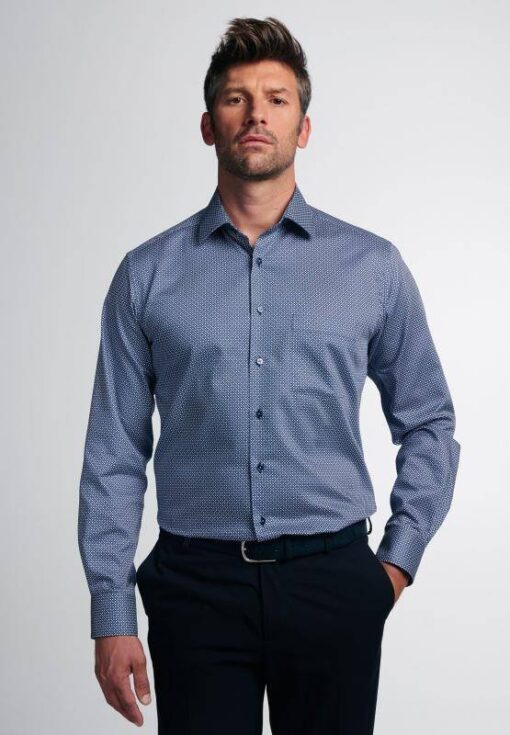 Eterna Modern Fit férfiing kék mintás - Image 3