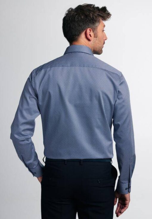 Eterna Modern Fit férfiing kék mintás - Image 4