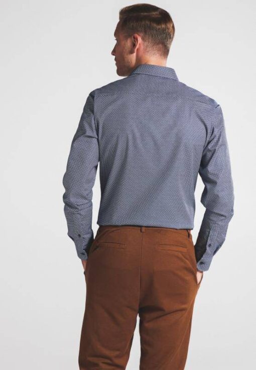 Eterna Slim Fit férfiing kék mintás - Image 2