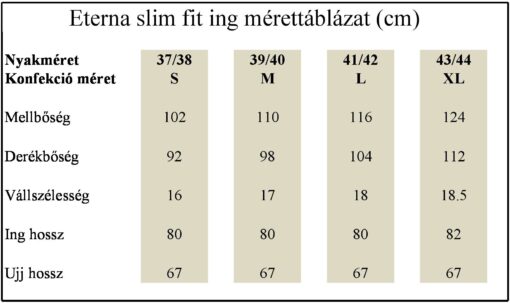 Eterna Slim Fit férfiing fehér - Image 2