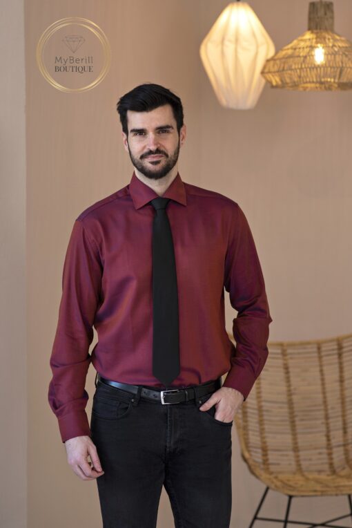 Eterna Modern Fit férfiing bordó