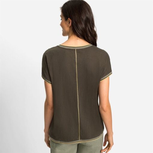 Olsen Eco print rövid ujjú felső - Image 2