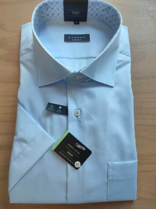 Eterna Modern Fit férfiing világoskék rövid ujjú
