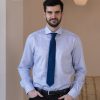 Eterna Slim Fit férfiing kék mintás