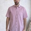 Eterna Modern Fit férfiing piros csíkos