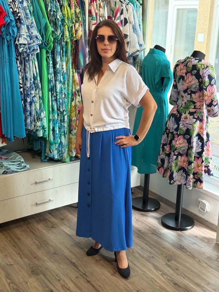 Livello kék gombos szoknya - Alj, 2. kép | MyBerill Boutique