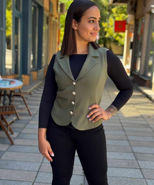 Mystic Day zöld Ajsa mellény