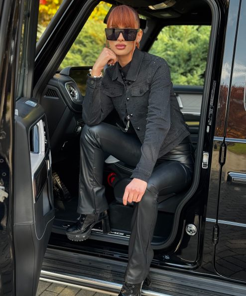 Alternative view of Farmer kabát fekete strasszos