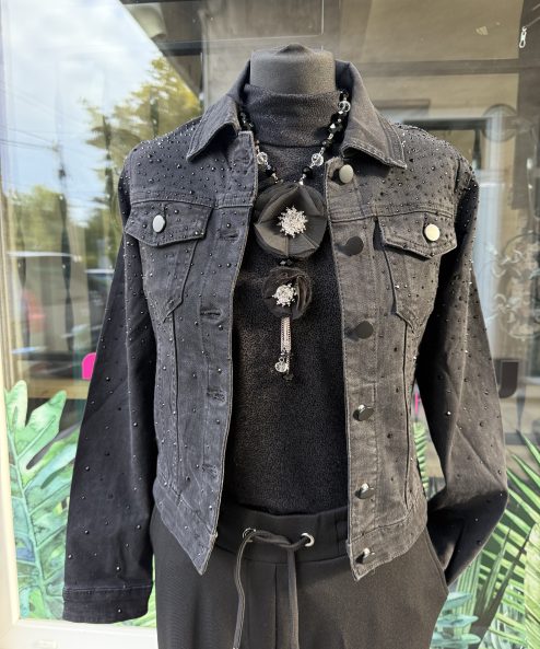 Alternative view of Re-Dress farmer dzseki fekete strasszos