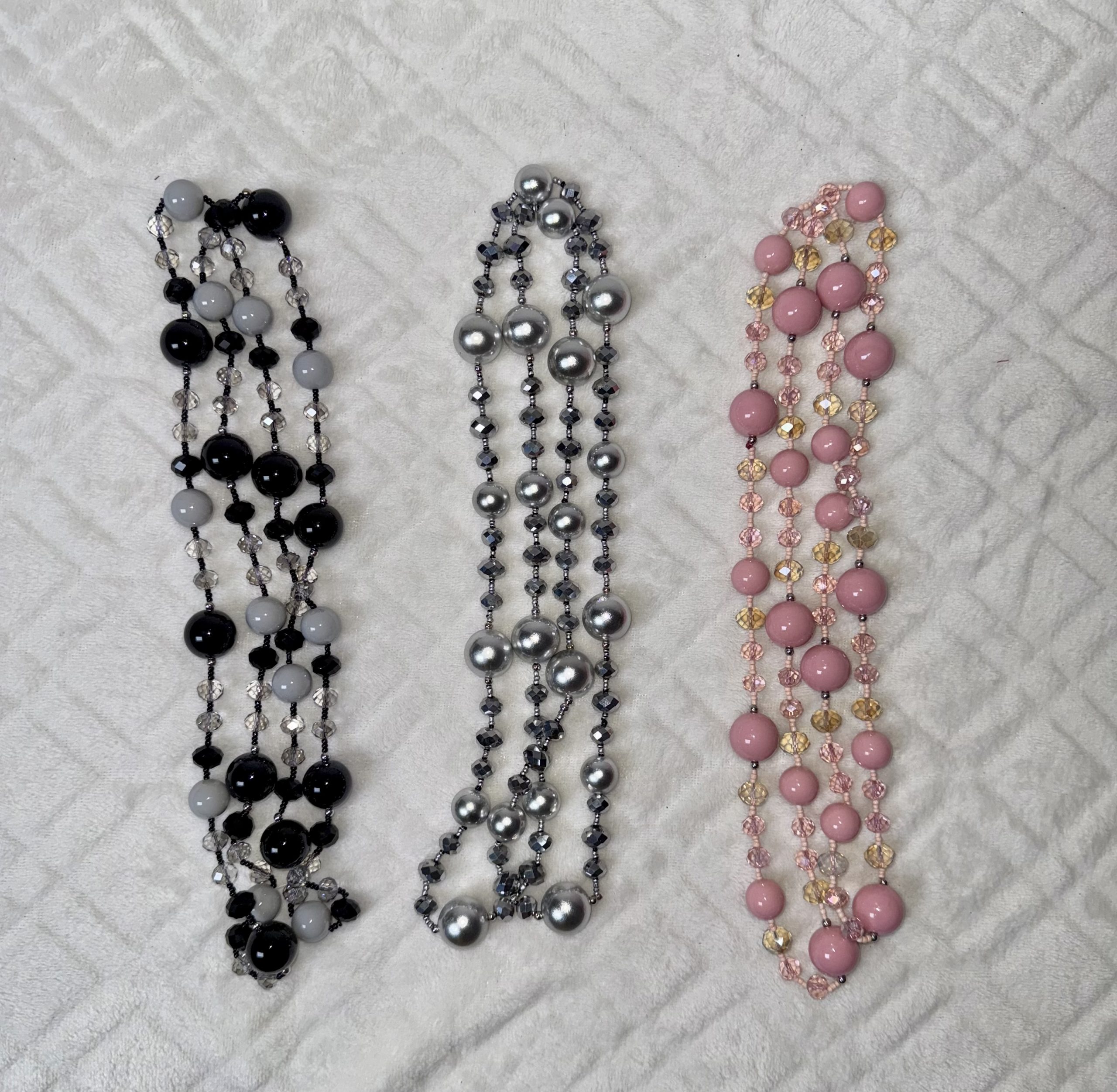 Hosszú nagy gyöngyös nyaklánc (több szín) - Image 2
