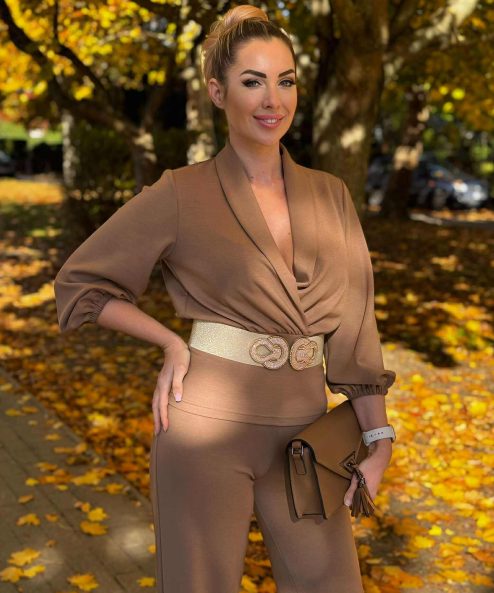 Rouge Avenue Lavina szett (barna) - 3/4-es ujjú, 3. kép | MyBerill Boutique