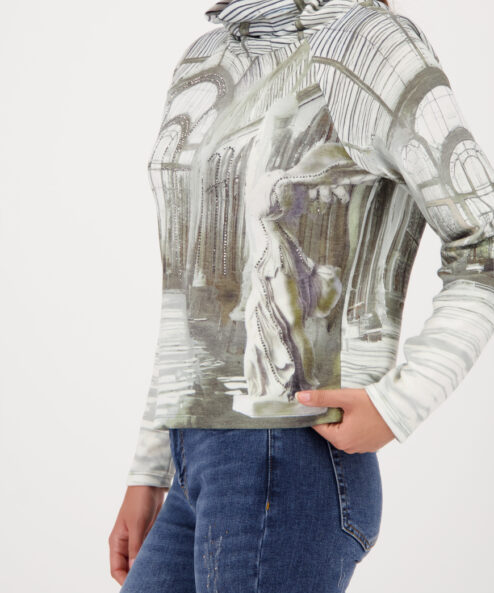 Alternative view of Monari garbónyakú pulóver galériamintával