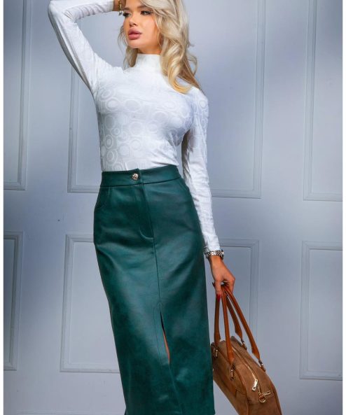 Mystic Day velúrbőr Merida szoknya sötétzöld