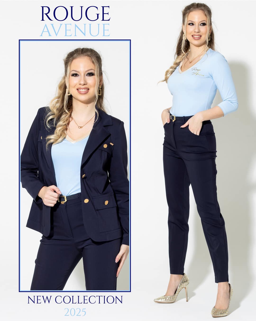 Rouge Avenue Alexa nadrág sötétkék - kék, 2. kép | MyBerill Boutique