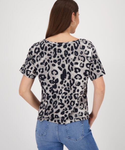 Alternative view of Monari Leopárdmintás póló