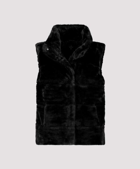 Monari műszőrme mellény fekete - fekete, 6. kép | MyBerill Boutique
