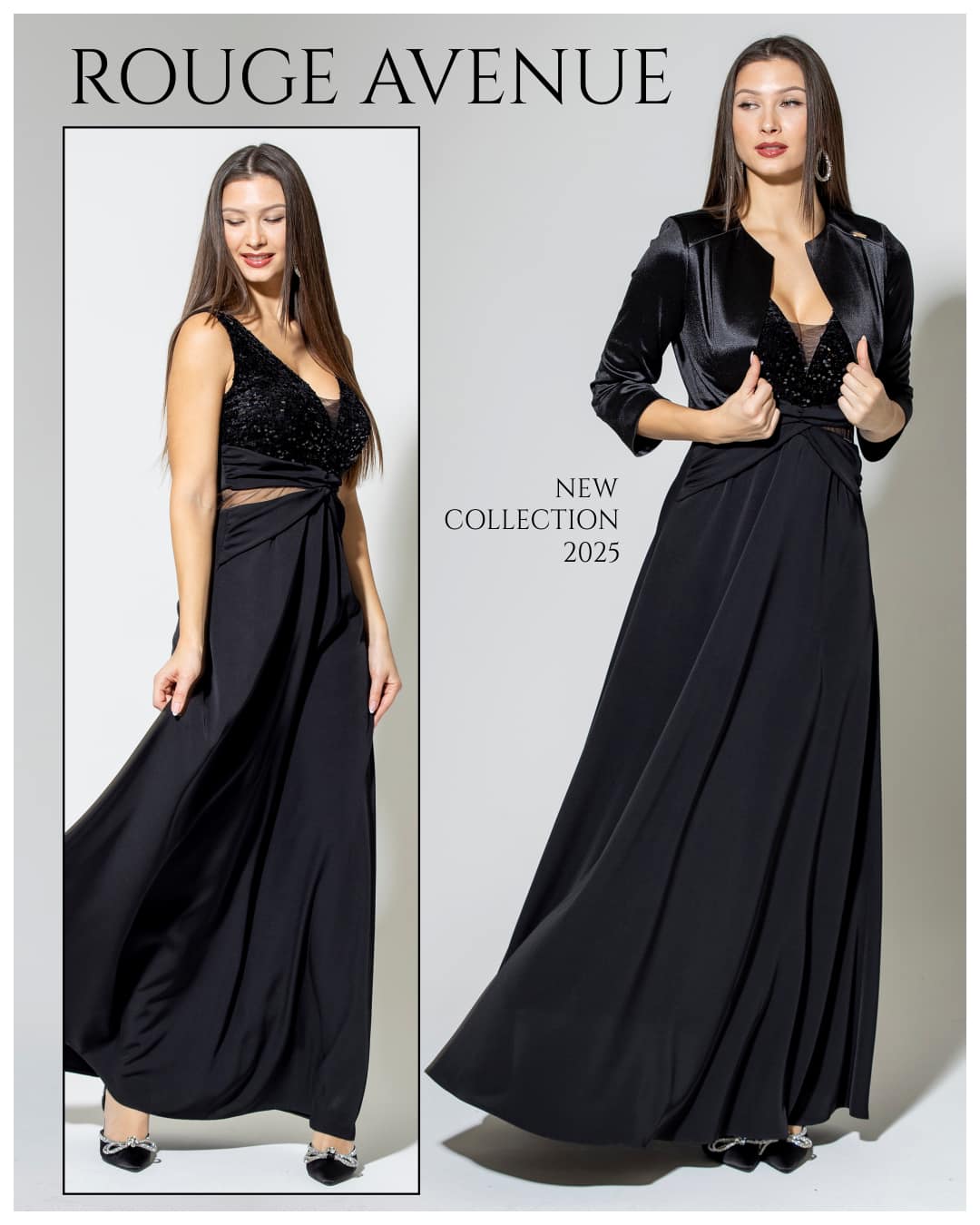 Rouge Avenue Gertrúdisz maxi ruha fekete - Alkalmi ruha, 2. kép | MyBerill Boutique