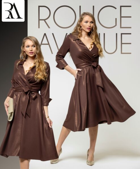 Rouge Avenue Vivien ruha barna