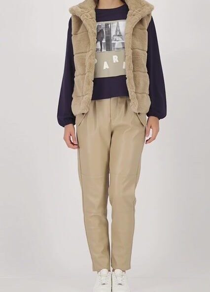 Alternative view of Monari műszőrme mellény bézs