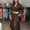 Rouge Avenue Vivien ruha barna - 3/4-es ujjú | MyBerill Boutique