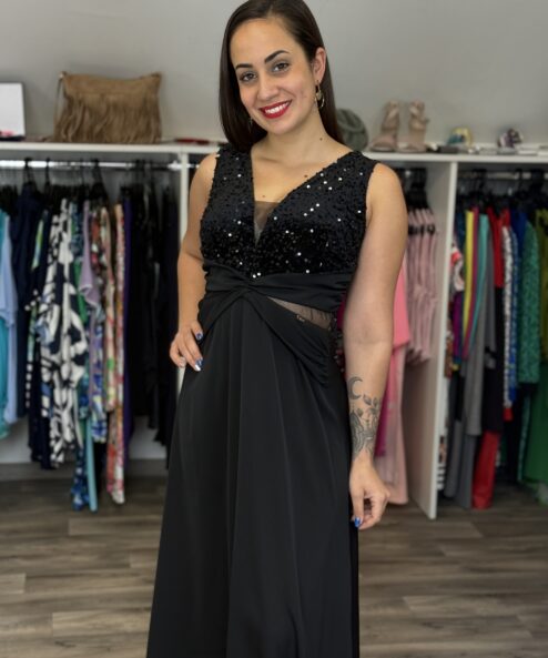 Rouge Avenue Gertrúdisz maxi ruha fekete - Alkalmi ruha, 3. kép | MyBerill Boutique