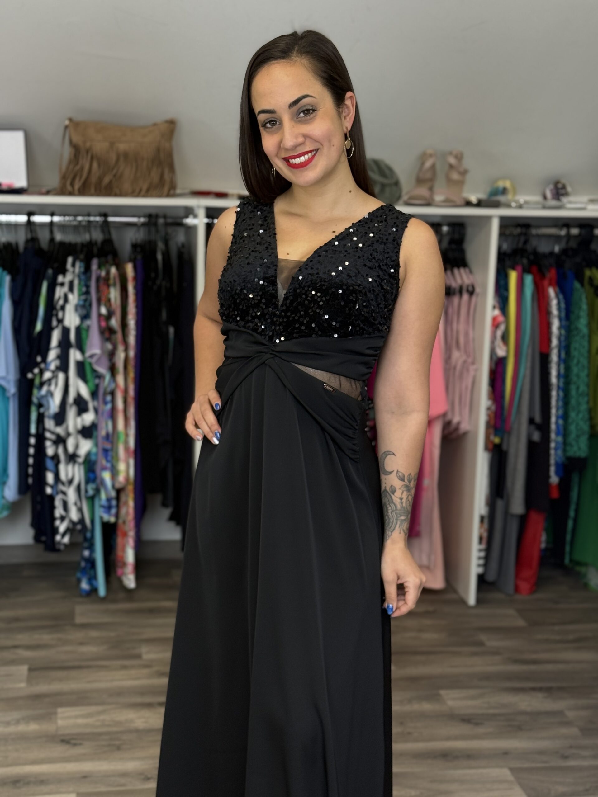 Rouge Avenue Gertrúdisz maxi ruha fekete - Alkalmi ruha, 3. kép | MyBerill Boutique