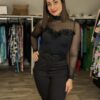 Rouge Avenue Jade felső fekete - Alkalmi ruha | MyBerill Boutique