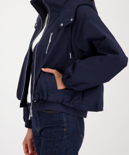 A Monari rövid kapucnis kabát sötétkék alternatív nézete