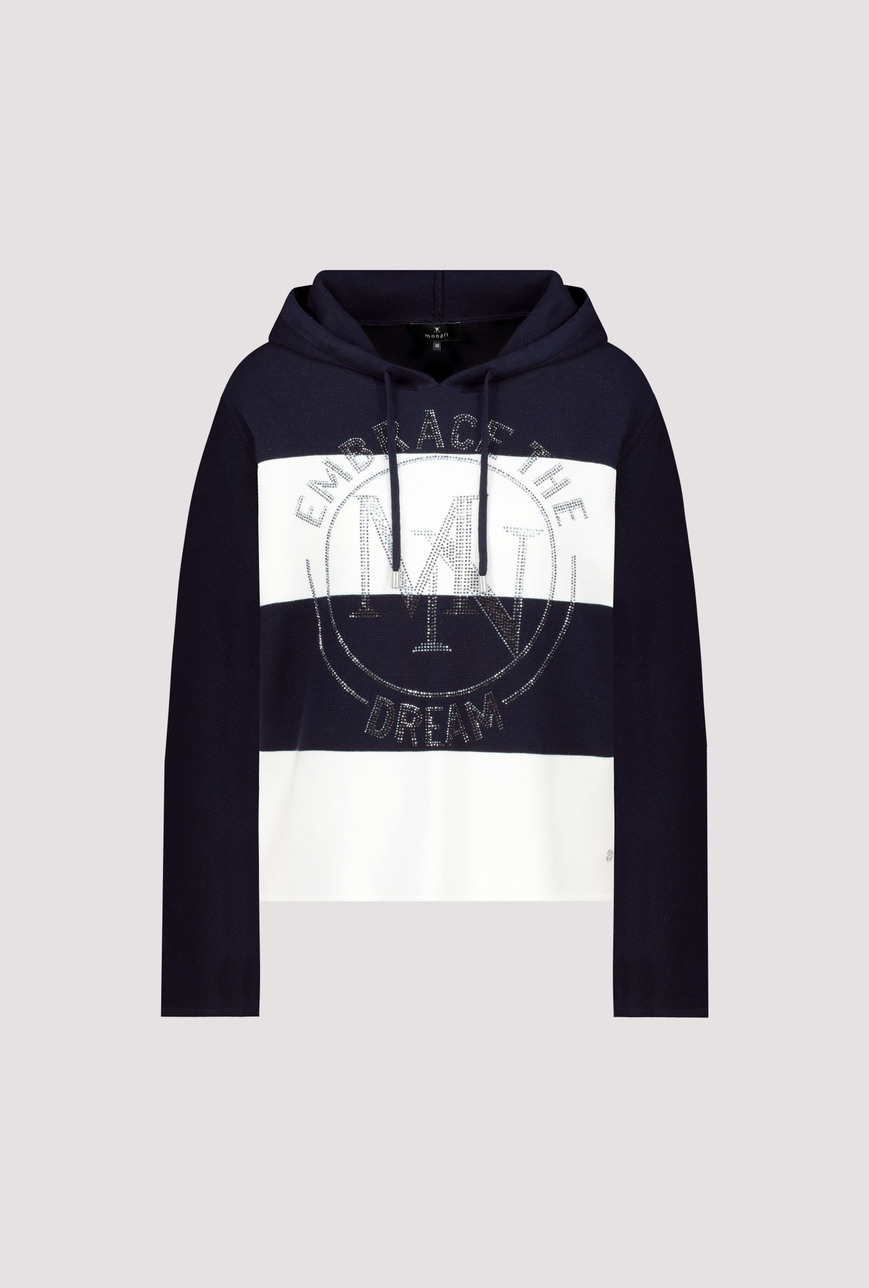 Monari dekoratív pulóver strasszos emblémával - Image 7