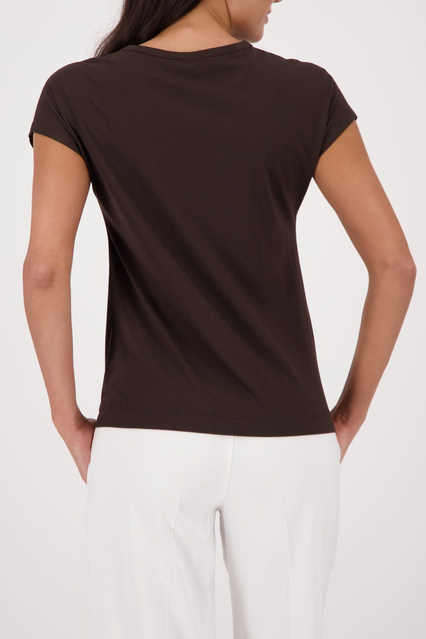 Monari barna strasszos és feliratos felső - barna, 6. kép | MyBerill Boutique