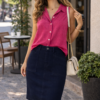 Navigazione farmerszoknya sötétkék - kék | MyBerill Boutique