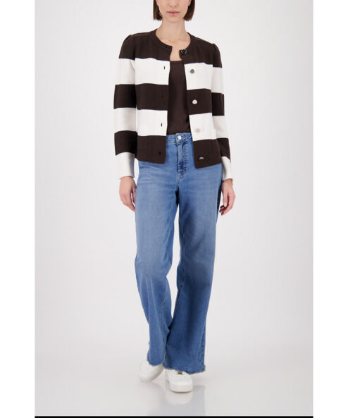 Monari dekoratív gombos kardigán - barna, 7. kép | MyBerill Boutique
