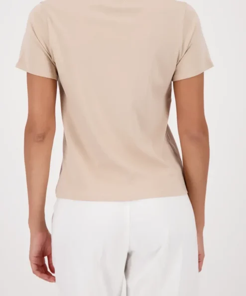 Monari leopárd mintás rövidujjú felső - barna, 9. kép | MyBerill Boutique