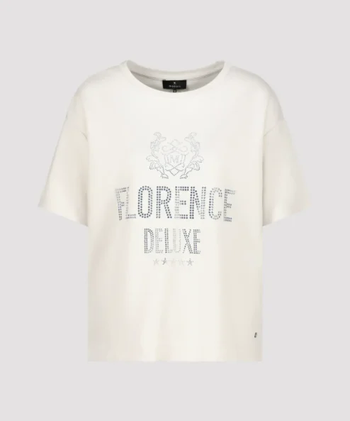 Monari bézs színű ‘Florence Deluxe’ mintás felső - bézs, 6. kép | MyBerill Boutique