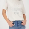 Monari bézs színű ‘Florence Deluxe’ mintás felső - bézs | MyBerill Boutique