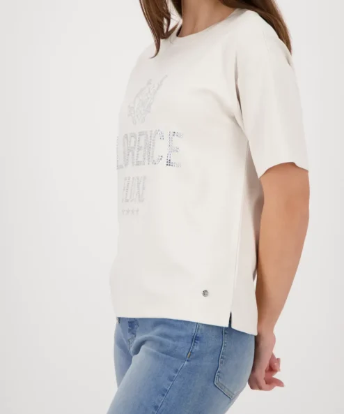 A Monari bézs színű 'Florence Deluxe' mintás felső alternatív nézete