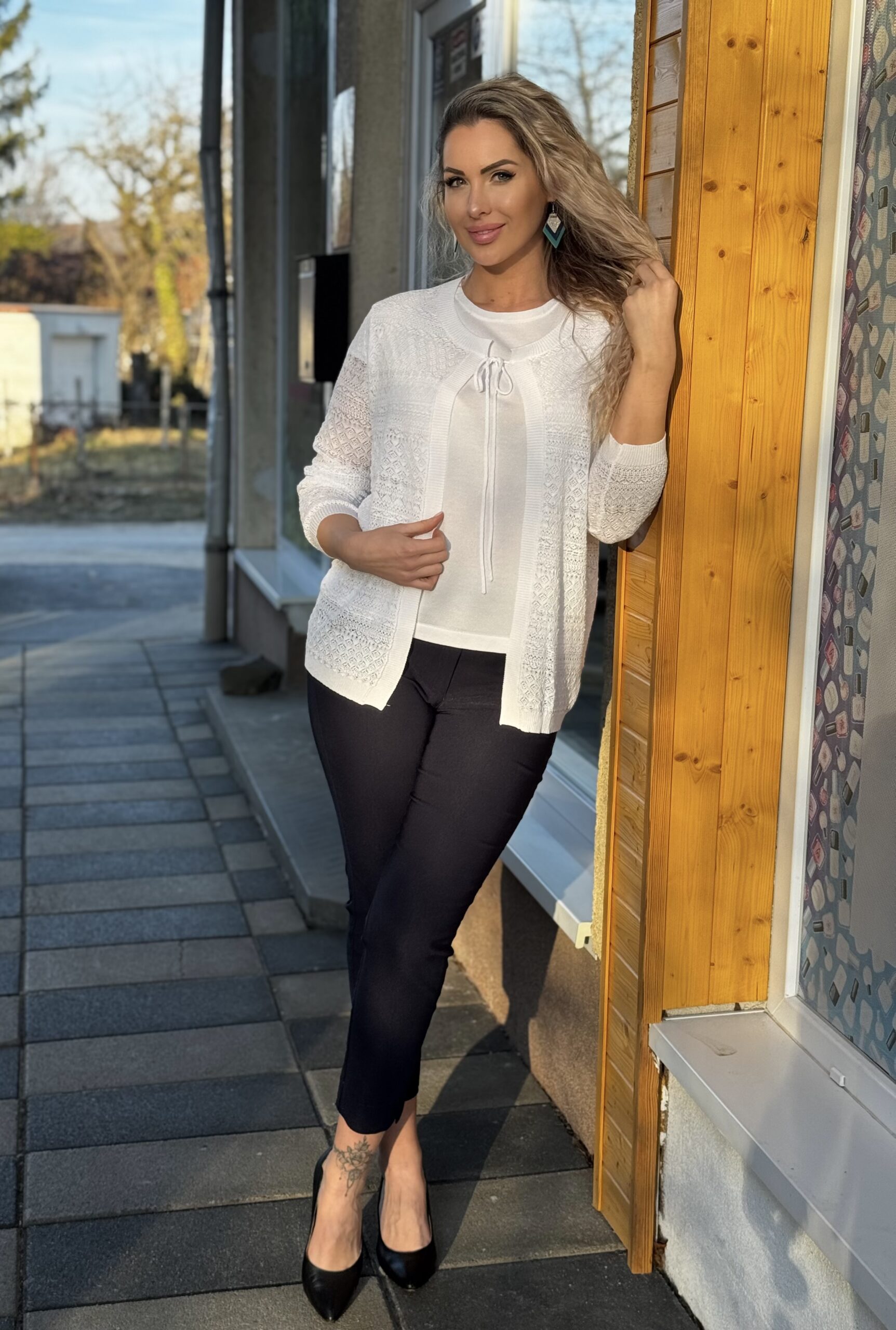 Navigazione Anne bengalin nadrág 7/8 hosszal (fekete) - fekete, 2. kép | MyBerill Boutique
