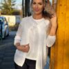 Navigazione fehér kötött könnyű kardigán - fehér | MyBerill Boutique
