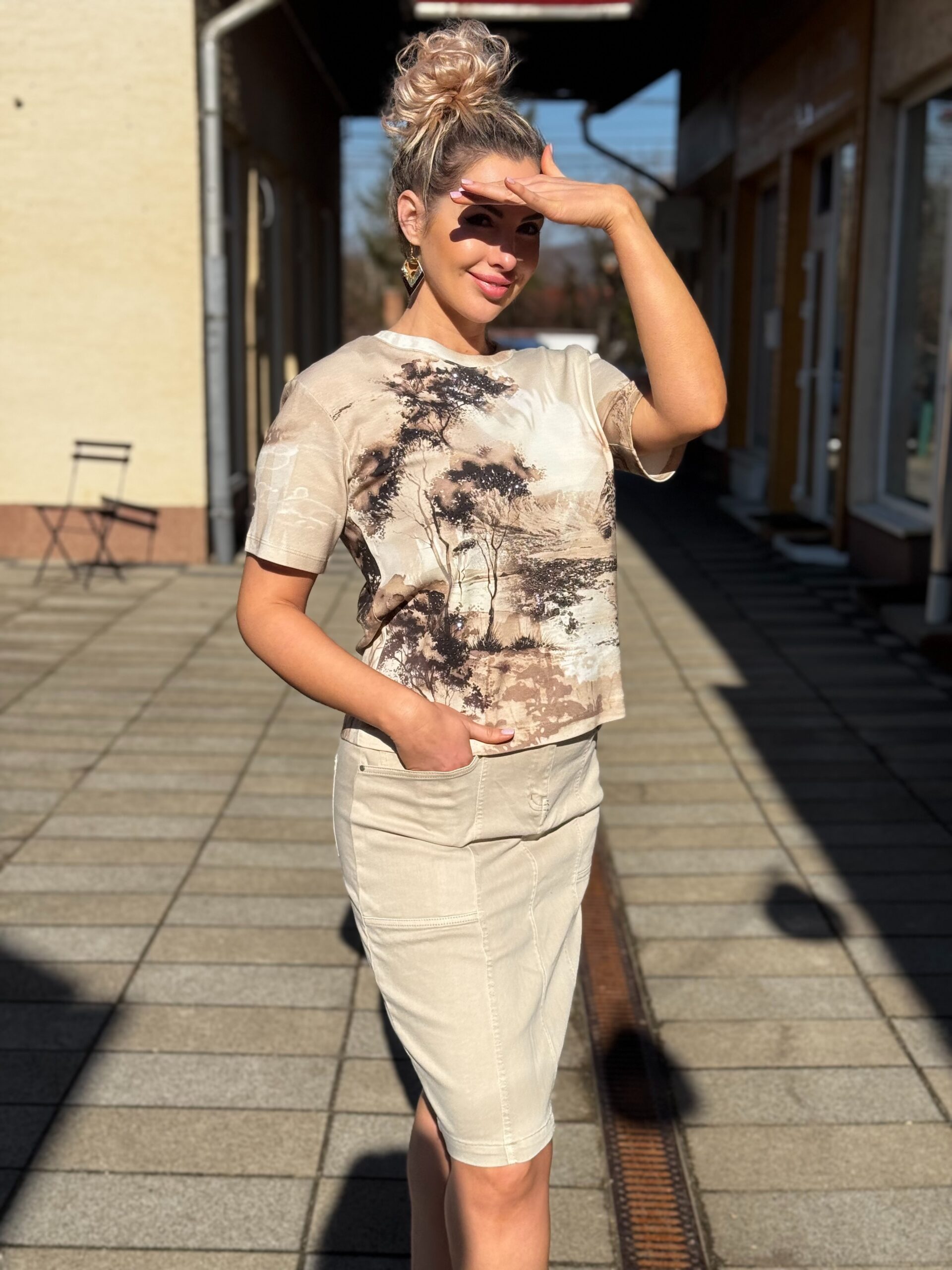 Navigazione farmerszoknya homok - homok, 2. kép | MyBerill Boutique