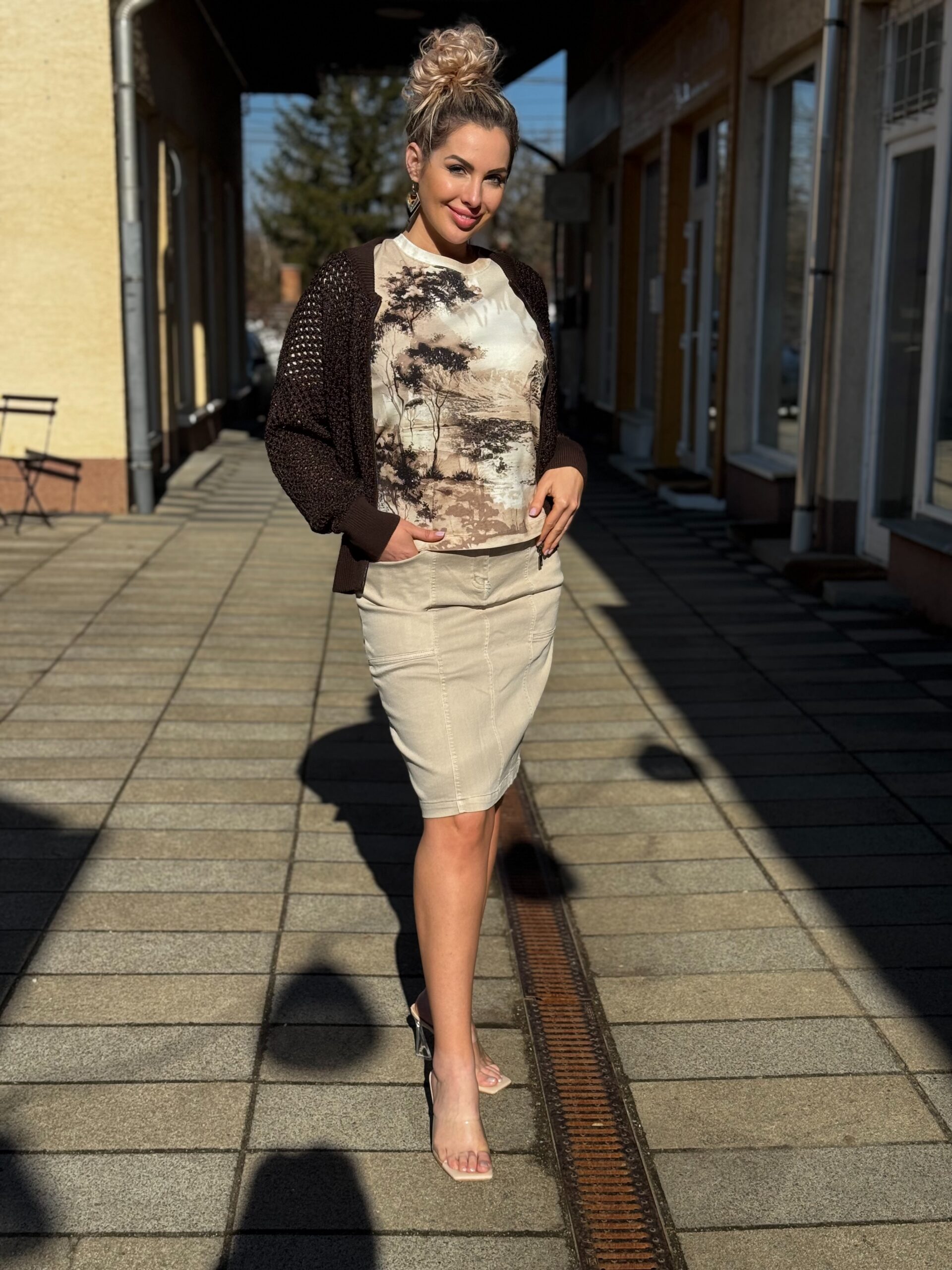 Navigazione farmerszoknya homok - homok, 3. kép | MyBerill Boutique