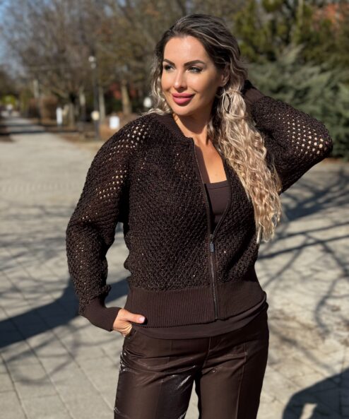 Monari basic top csokibarna - barna, 8. kép | MyBerill Boutique