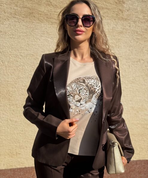 Monari elegáns zakó - barna, 4. kép | MyBerill Boutique