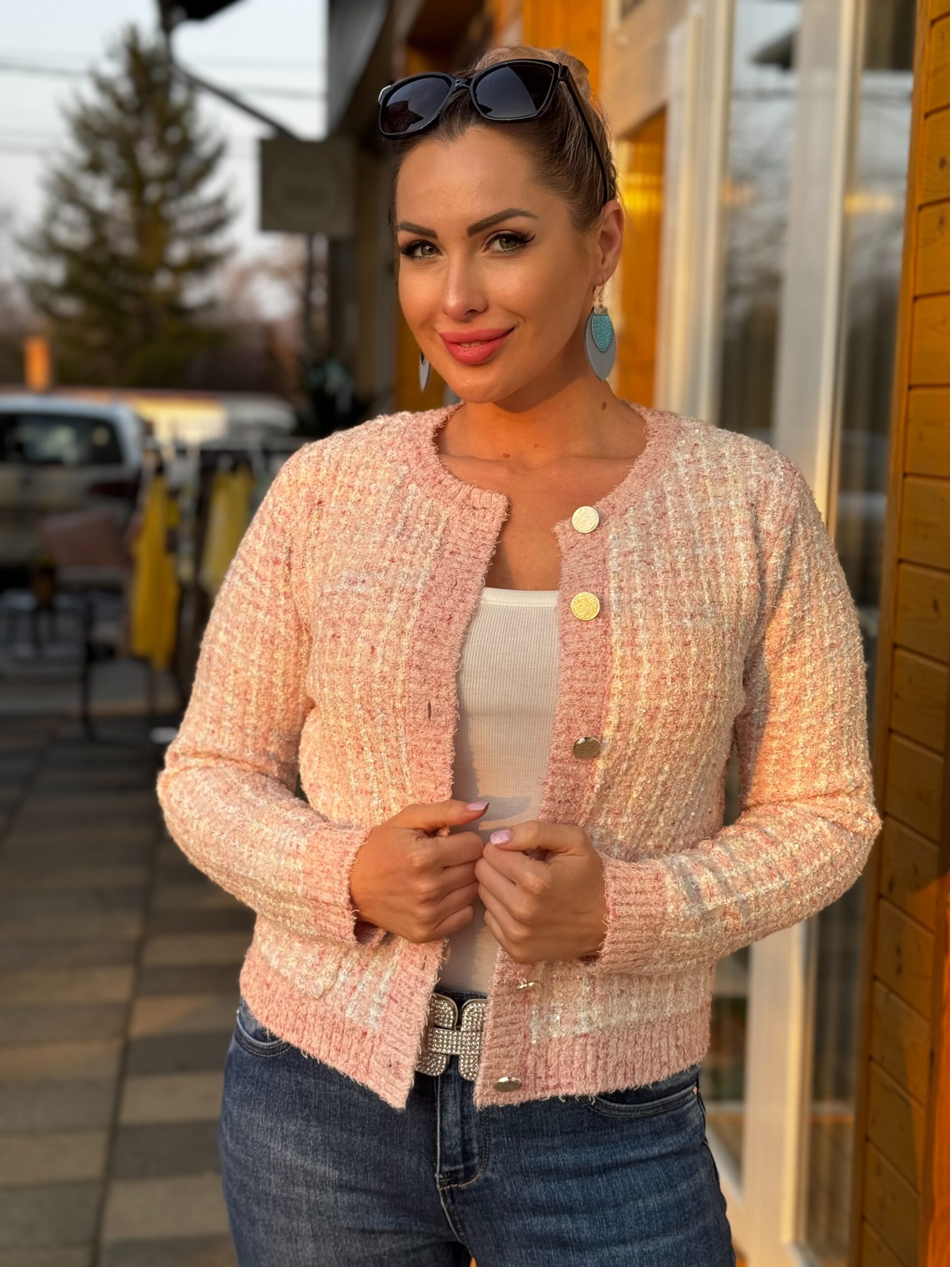 Bloomings gombos púder kardigán - Blézer, Kardigán | MyBerill Boutique